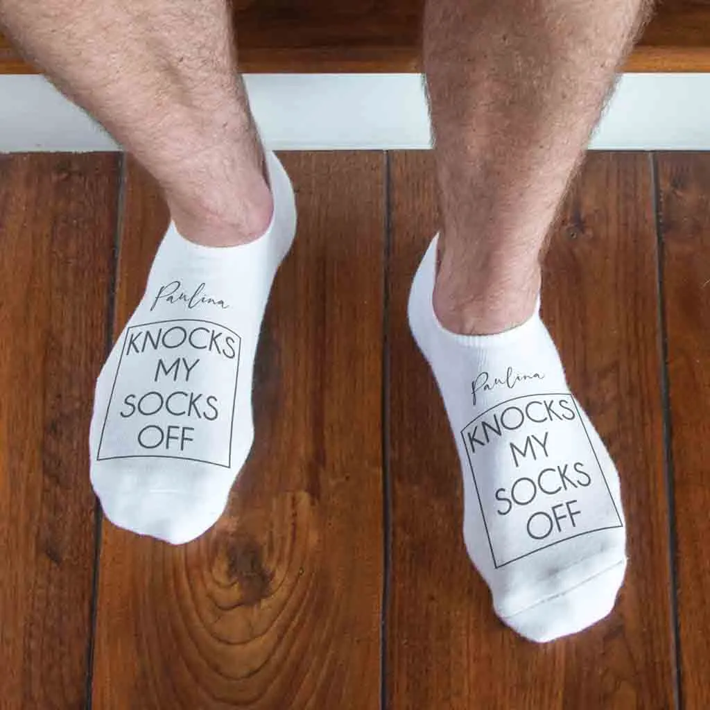 Personalized Knock My Socks Off - No Show Socks