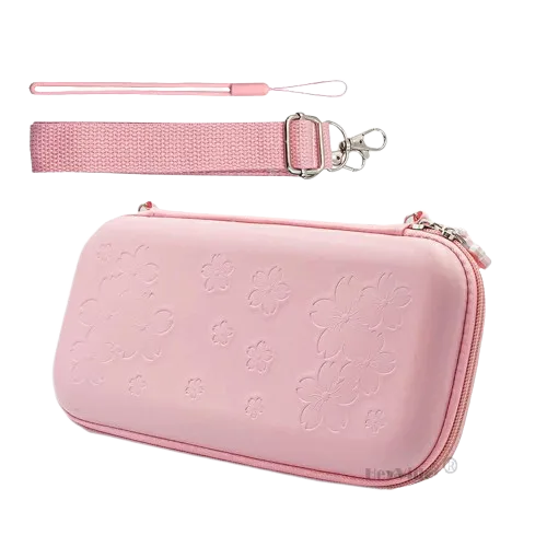 Pink Sakura Carrying Case for Nintendo Switch Lite