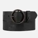 Pip | Vintage Round Buckle Leather Belt- FREE BRANDING