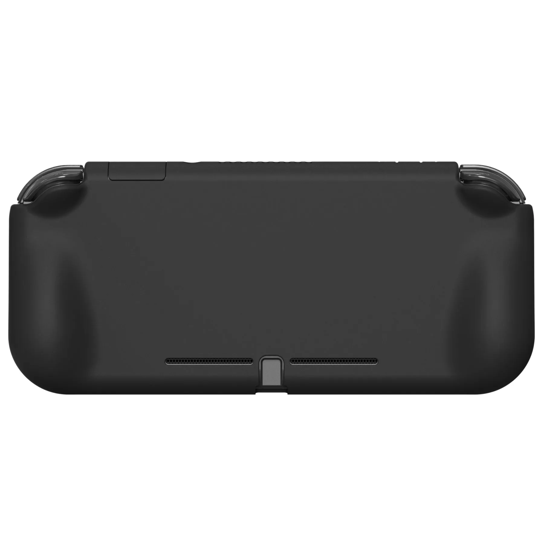 PlayVital ZealProtect Glossy Protective Case for Nintendo Switch Lite, Hard Shell Ergonomic Grip Cover for Switch Lite w/Screen Protector & Thumb Grip Caps & Button Caps - Black - PSLYP3007