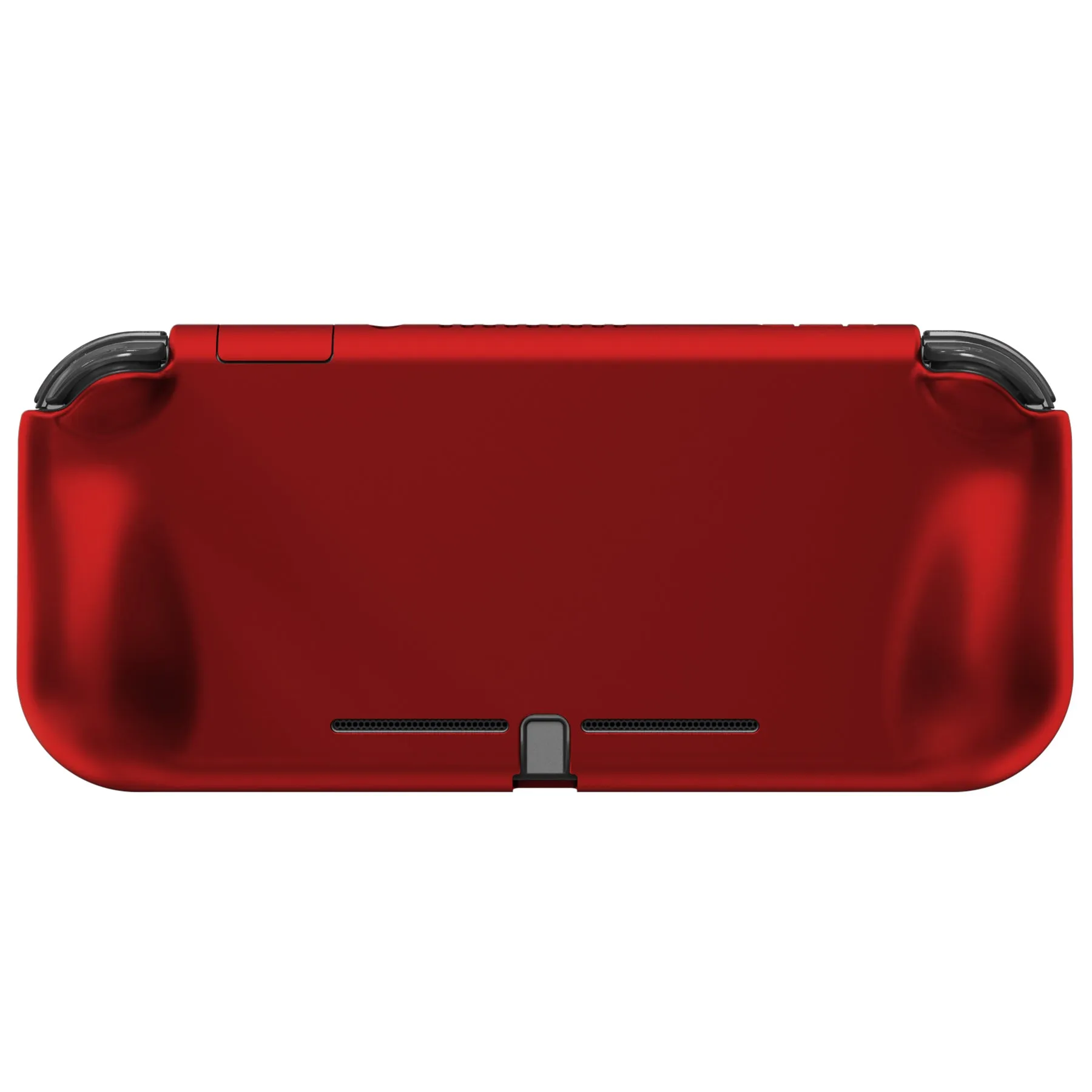 PlayVital ZealProtect Protective Case for Nintendo Switch Lite, Hard Shell Ergonomic Grip Cover for Nintendo Switch Lite w/Screen Protector & Thumb Grip Caps & Button Caps - Scarlet Red - PSLYP3010