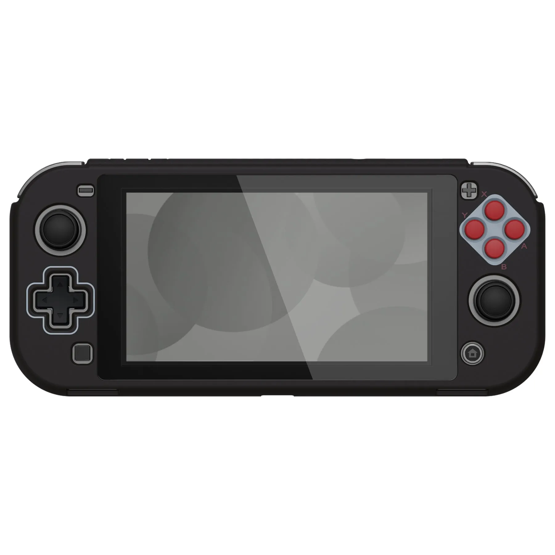 PlayVital ZealProtect Protective Case for Nintendo Switch Lite, Hard Shell Ergonomic Grip Cover for Switch Lite with Screen Protector & Thumb Grip Caps & Button Caps - Classics NES Style - PSLYY7003