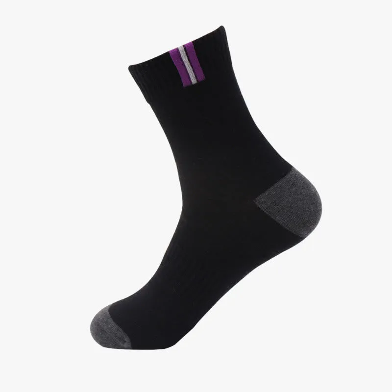 Plus Size Breathable Ventilation Cotton Socks(3 Pairs)