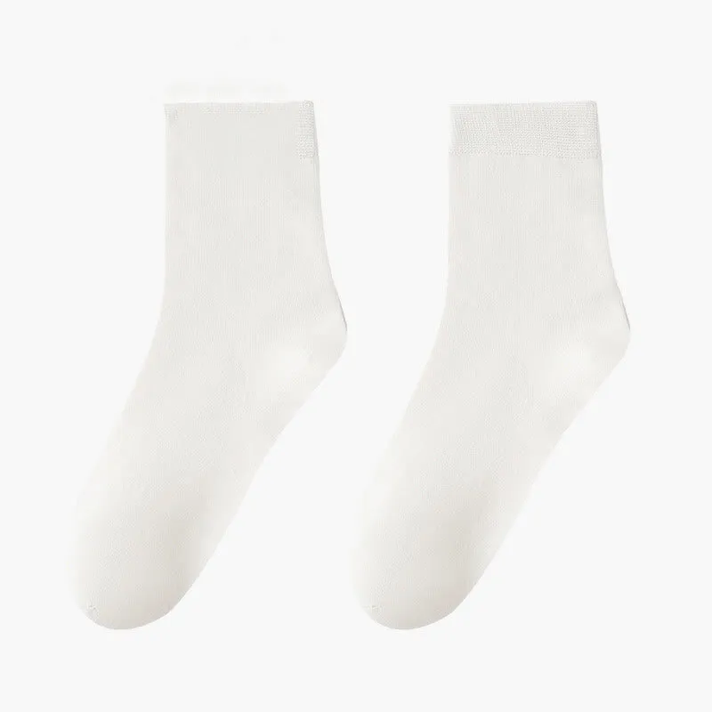 Plus Size Skin Friendly Breathable Quarter Socks(8 Pairs)