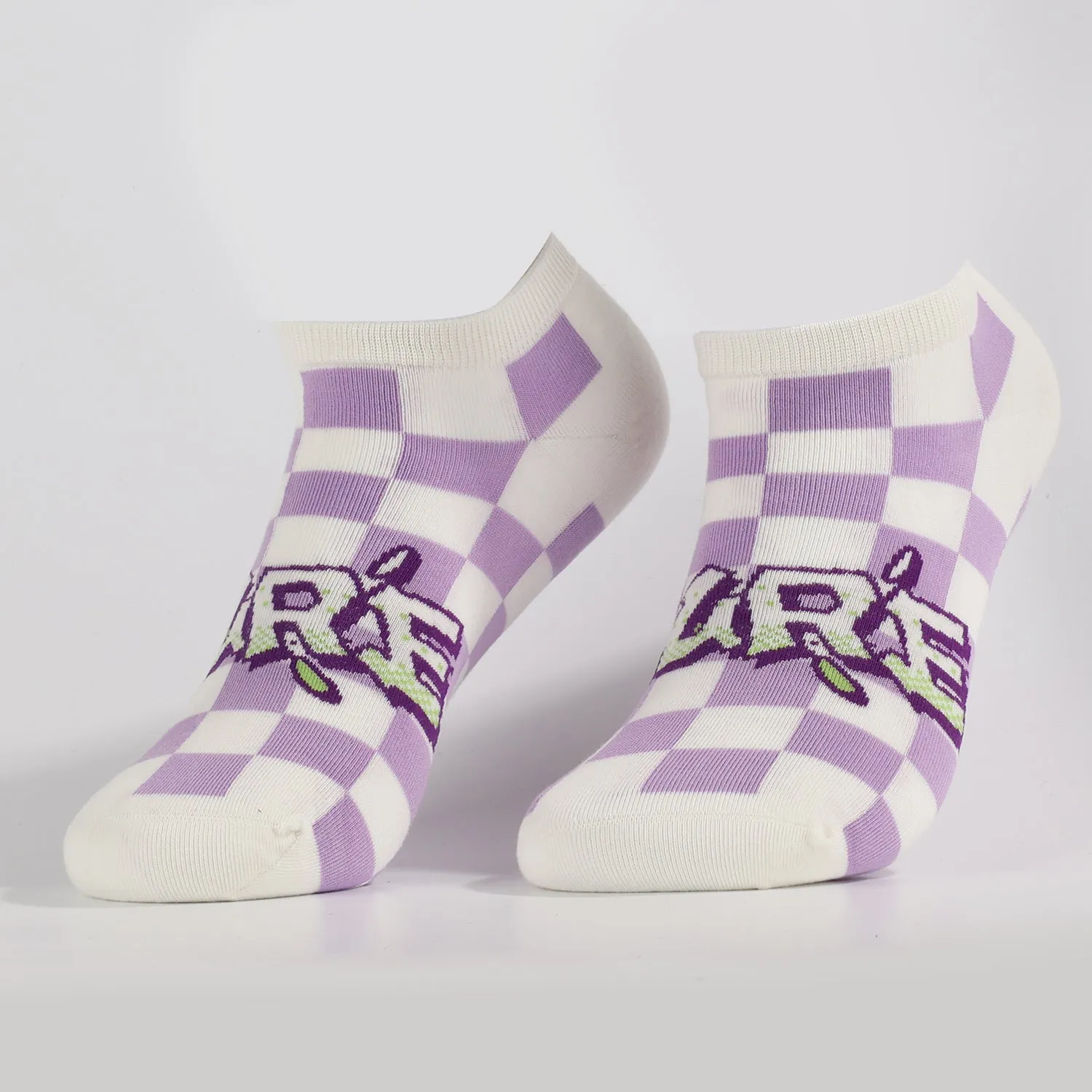 Purple Letter Socks