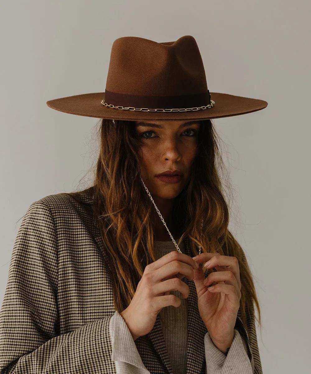 Raine Wide Brim Fedora