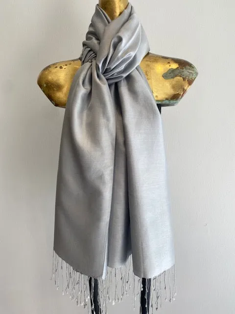 Silk Two Tone Scarf  -Winter Sale 50% Off - At checkout use code. Winter50%