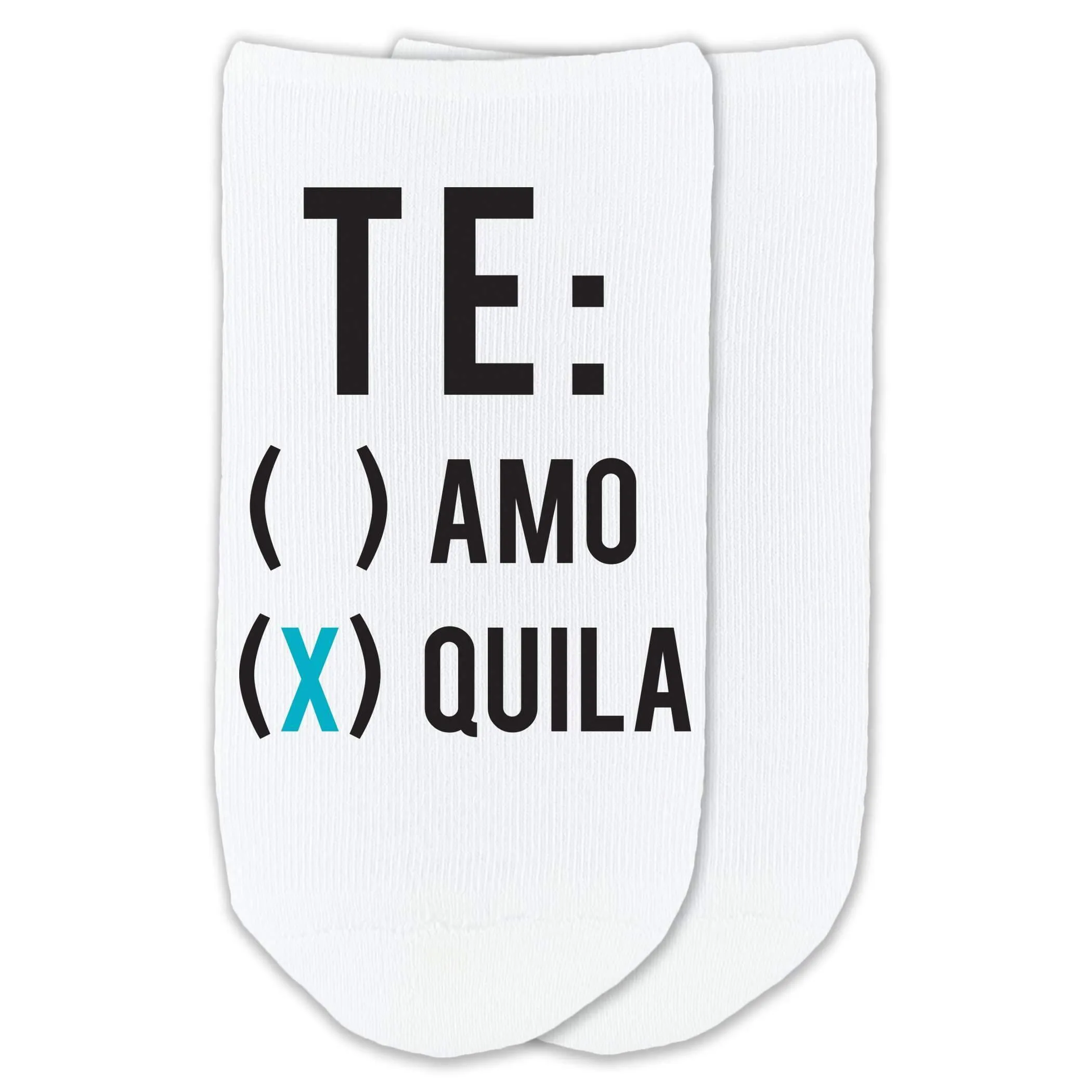 TeAmo TeQuila - Funny Tequila Novelty Cotton Socks