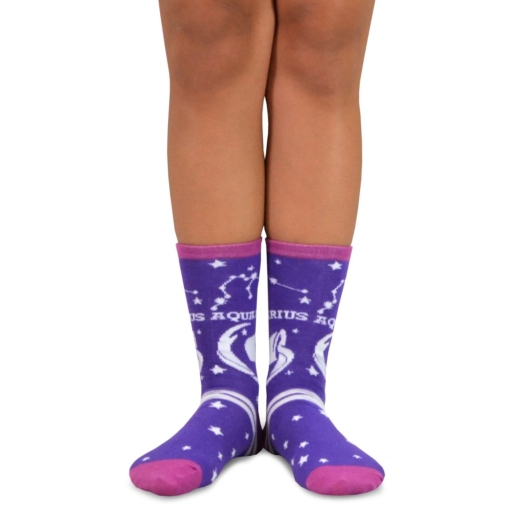 TeeHee Socks Women's Novelty Polyester Crew Horoscope 12-Pack (12276)