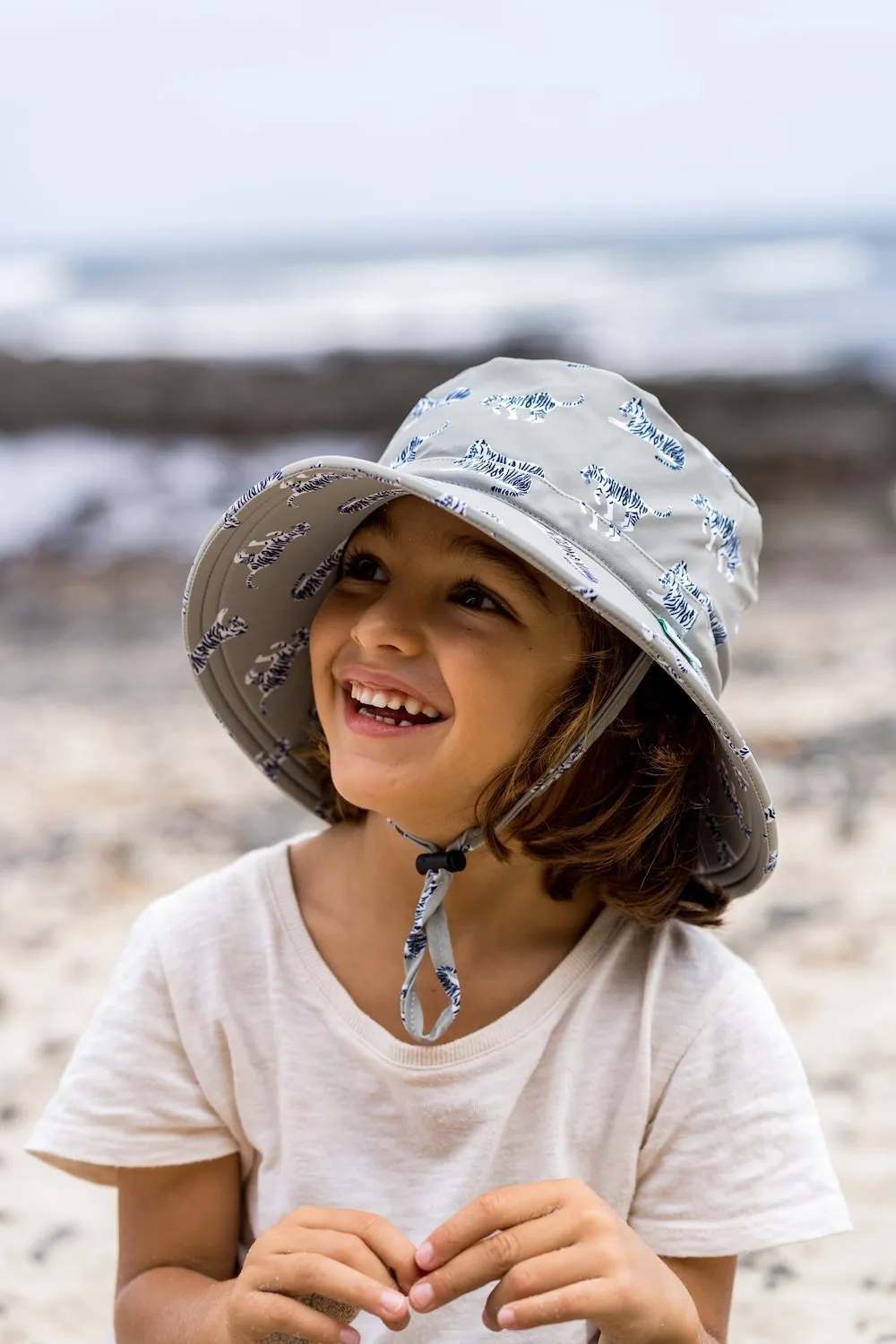 Tigers Wide Brim Swim Bucket Hat