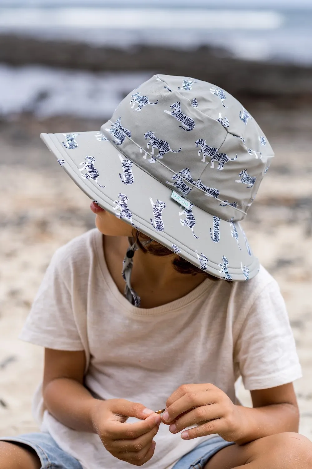 Tigers Wide Brim Swim Bucket Hat