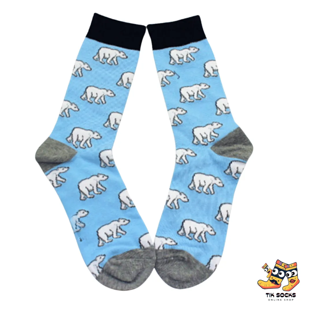 TikSocks|Fun Socks-Polar Bear Socks