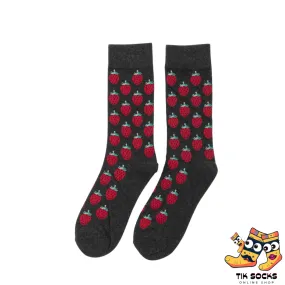 TikSocks|Fun Socks-strawberry Socks