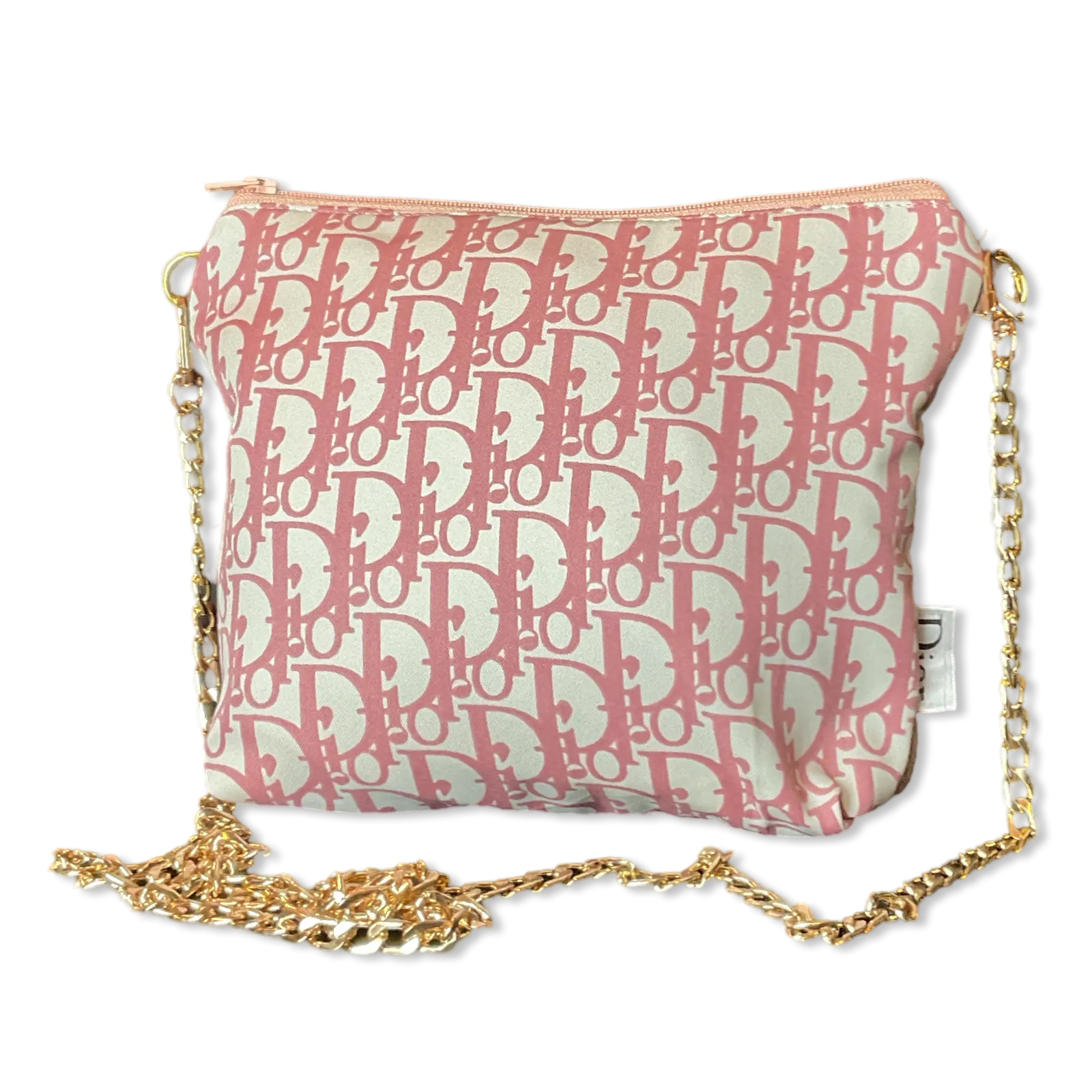 Trotter Pink Vintage Silk Scarf Crossbody Bag