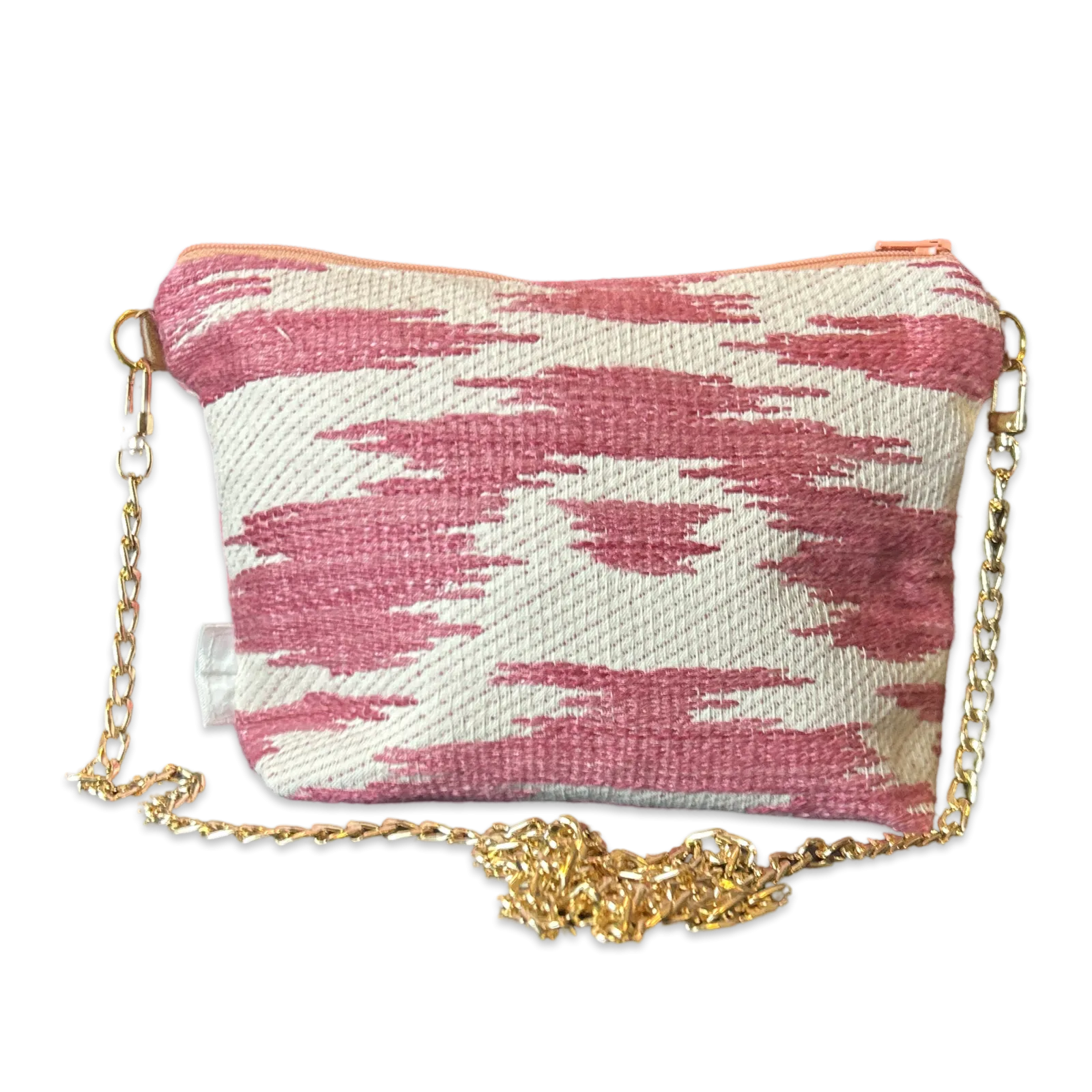 Trotter Pink Vintage Silk Scarf Crossbody Bag