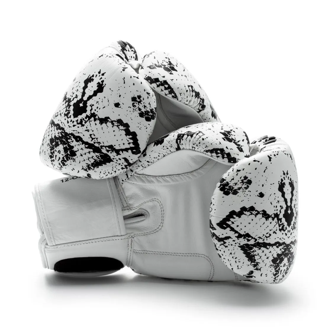 UNIT NINE White Python Boxing Gloves