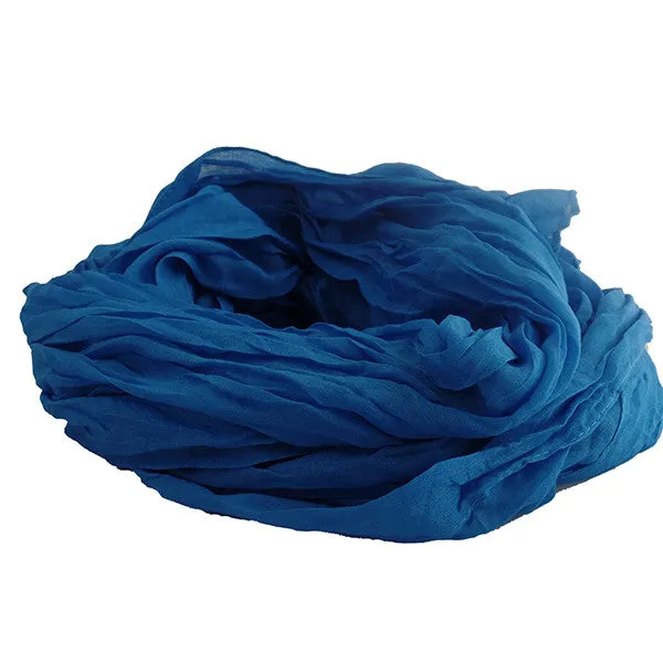 Versatile Blue Scarf and Shawl